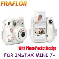 【LZ】☽  Caso De Armazenamento Transparente para Instax Mini Crystal Case Strap Sticker Set Foto Projeto Do Bolso Saco Da Foto 7 Mais