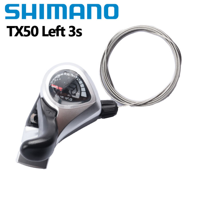 shimano-tourney-คันเกียร์ชิฟท์เกียร์นิ้วหัวแม่มือ-tx50-3-6-7-18-21-speed-mtb-สำหรับจักรยานเสือภูเขาชิฟท์เกียร์นิ้วหัวแม่มือ-plus
