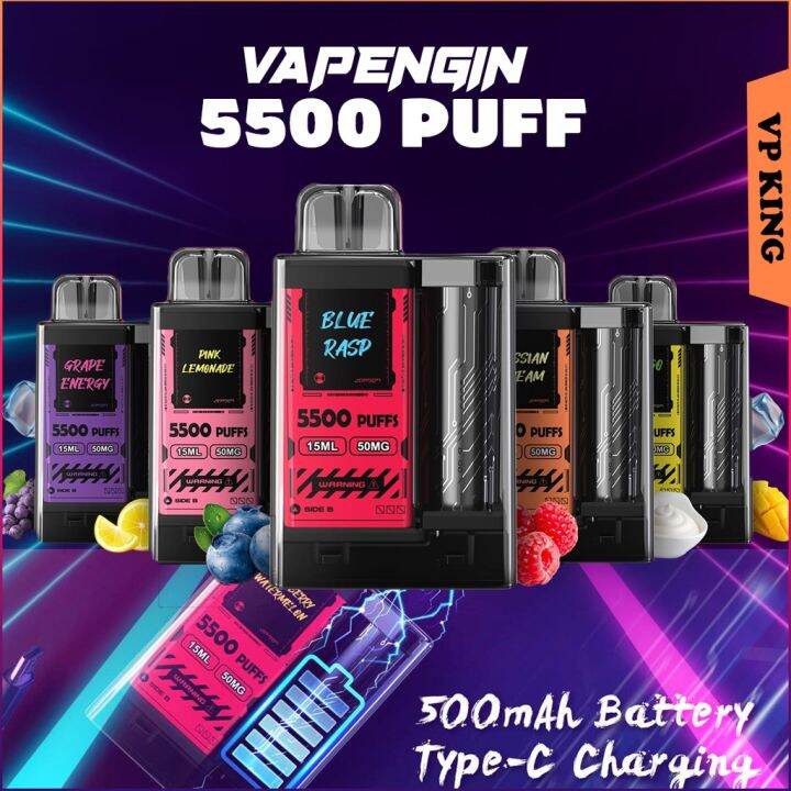 @ Vapengin 5500 Puff// Disposable Pod 5500 Type C | Lazada