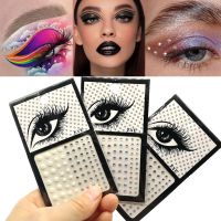 【YF】 1PC Rhinestone Art Eyeliner Stickers Body 3D Crystal Glittering Eyebrow Makeup Face Eyes Diamond Temporary Tattoo Festival Party