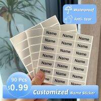 hot！【DT】┋﹊♈  90pcs  Custom Name Stickers Office Supplies Tags Labels Children Scrapbook School Stationery Sticker Set