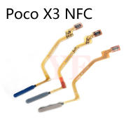 เซ็นเซอร์ลายนิ้วมือสำหรับ Xiaomi Poco X3 NFC Poco M3 Pro ลายนิ้วมือ Touch ID Menu Return Key Sensor แม่มด On Off Flex Cable