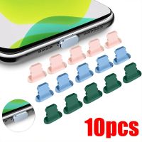 10pcs Anti-Dust Plug for IPhone 14 13 12 11 Pro Max IPad AirPods USB Charging Port Protector Aluminum Alloy Anti-Dust Cover Cap