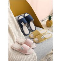 ❖▽ Linen Slippers Home Indoor Four Seasons Non-slip Soft Bottom Household Womens Sandals