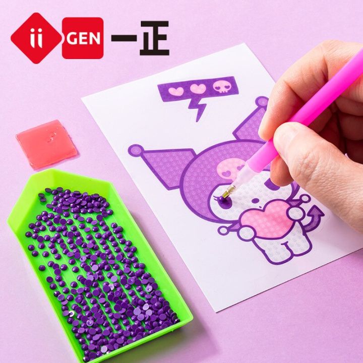 pencil-cases-amp-boxes-stationery-sanrio-kuromi-dot-diamond-pen-box-large-capacity-diy-creative-fun-pen-box-primary-school-pen-bag-pencil-case