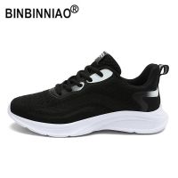 [Flying shoes]Binniao 2022รองเท้ากีฬาผู้หญิง,รองเท้าใส่เดินรองเท้าผ้าใบระบายอากาศได้ดีผ้าระบายตาข่ายรองเท้าวิ่ง Zapatillas De Deporte