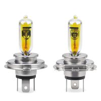 【CW】 2pcs H4 60/55W  Halogen Bulb 12V P43T 2300k Car HeadLight Glass h4 Low Beam Styling