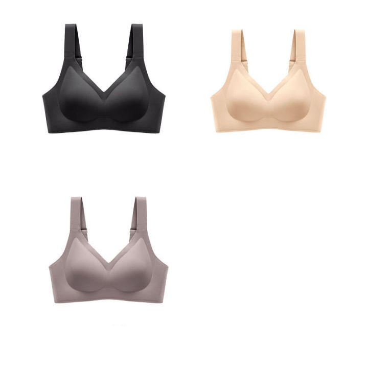 20213pcs-latex-seamless-bra-women-push-up-underwear-cooling-gathers-shock-proof-pad-female-intimate
