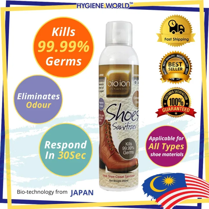 Bio Ion Shoe Sanitizer Free Germ Sanitize / Spray Kasut / Spray Kulat / Fungicide Spray / Anti