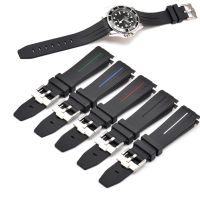 〖Bar watchband〗สายนาฬิกาข้อมือปลายโค้งสำหรับน้ำ GhostSilicone สายยาง20มม. 21มม. 22มม. SportsWristbandBelt