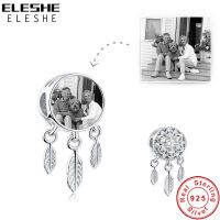 ELESHE เกล็ดหิมะ D REAM Catcher เงินแท้925 CZ เสน่ห์ลูกปัดพอดีสร้อยข้อมือเสน่ห์เดิมภาพที่กำหนดเองเครื่องประดับคริสต์มาสร้อน