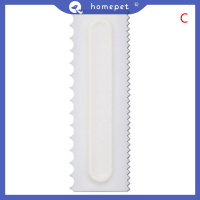 ? Homepet เค้กตกแต่งหวีเค้กขูดขนมออกแบบพื้นผิวเบเกอรี่เครื่องมือเค้ก