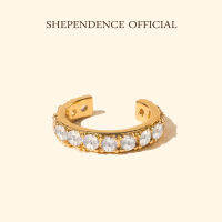 Shependence ต่างหูหนีบคริสตัลใหญ่ (Big Crystal Pave Ear Cuff)