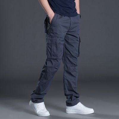 Mens Cargo Pants Mens Casual Multi Pockets Military Large Size Tactical Pants Men Outwear Army Straight Winter Pants Trousers