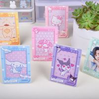 การ์ตูน Sanrio Kuromi Melody Cinnamoroll Aizou การ์ดขนาดเล็กโพลารอยด์แม่เหล็กกรอบรูปอะคริลิยืนขึ้นเข้าสู่ระบบ