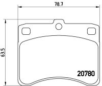 ผ้าดิสเบรคหน้า DAIHATSU MIRA L70 L80 L200 L500 HIJET S80 S85 S200 NTN