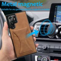 Luxury Magnetic Leather Case For Samsung Galaxy S23 Ultra S22 5G S21 Plus Note 20 S20 FE A51 A71 A82 A53 Card Slot Stand Cover