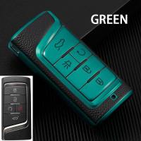 TPU Leather 5 Buttons Car Key Case Cover For GAC Trumpchi GS4 GM8 GA3 GA6 SGS7 GA4 GS5 GS3 Legend GS8 Remote Fob Key Accessories