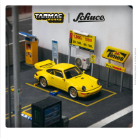 Tarmac ทำงาน1:64 911 RSR 3.8รถโมเดล Diecast สีเหลือง