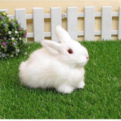Simulation size white rabbit rabbit plush toy dolls the rabbit model of rural furnishing articles animals shooting props