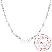 【cc】☌✉  Womans Jewelry 925 Sterling Flat ROLO Chain Necklace 2MM Wide 16 18  20  22  24