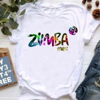 เสื้อยืดสีดำพิมพ์ลาย Love Zumba สำหรับผู้หญิงเสื้อยืดพิมพ์ลายกราฟิกตลกๆเสื้อยืดฮิปฮอปเสื้อยืดฮาราจูกุสำหรับผู้หญิง