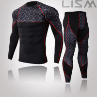 High Quality Winter Mens Sports Running Compression Suit Mesh Tights Sportswear Gym Fitness Underwear Track Suit Sportswear