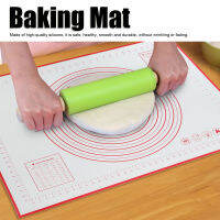 ซิลิโคน Pastry Mat Non‑Stick Rolling Dough Pad แผ่นอบกันลื่นสำหรับร้านเค้กครัว 80x60cm