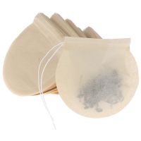 100Pcs/Lot Round Filter Paper Teabags with String for Herb