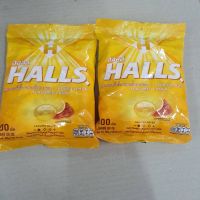 Halls ลูกอมฮอลส์ ลูกอมโบราณ 1 ถุง 100เม็ด