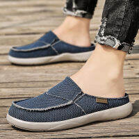 TOP☆Ezewell men comfortable canvas slippers, lightweight comfortable flip flop, large size multi color casual shoes