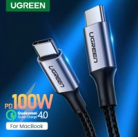 UGREEN รุ่น 70427,70429 สายถักชาร์จ USB-C to USB-C จ่ายไฟ 100W Fast Charger Cable สำหรับมือถือ, Notebook