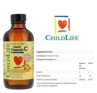 ChildLife, Essentials, Liquid Vitamin C, Natural Orange Flavor, 4 fl oz (118.5 mL)