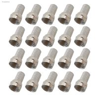 ☢✜✲ 20Pcs 75-5 F Plug Connector Twist On RG6 F Type Coaxial Cable Plugs Connector for TV Satellite Antenna Coax Cable