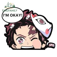 3d จาก Earlfamily Inosuke Hashibira Fight Me Kimetsu No Yaiba อะนิเมะ Peeking สติกเกอร์รถยนต์มอเตอร์ไซค์รถสติ๊กเกอร์ติดรถห่อรถลายการ์ตูน