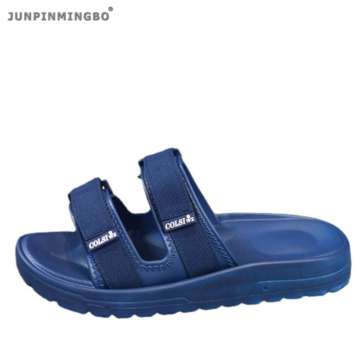 junpinmingbo-รองเท้าแตะผู้ชาย-รองเท้าแตะธรรมดา-eva-กันลื่นพื้นรองเท้าเพิ่มความสูงหนาเหมาะสำหรับใช้ในบ้านนอกบ้านรองเท้าแตะใส่ในระบายอากาศช็อค