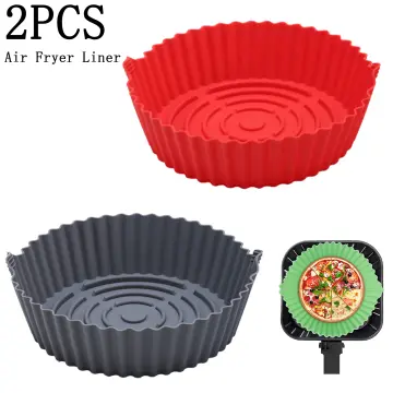 1/2pc Upgrade Your Air Fryer With These Reusable Silicone Pot Liners -  Perfect For Baking & Cooking