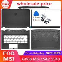 ฝาหลังหน้าจอใหม่สำหรับ MSI GP66 MS-1542แล็ปท็อป1543เครื่องปกหลัง LCD ฝาหลังฝาปิดโน้ตบุคที่พักแขนด้านบนตัวพิมพ์เล็กด้านบน