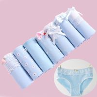 〖Gesh department store〗7Pcs/lot Panties Underwear Women Cotton Panties Women Briefs Lingeries Cueca Calcinhas Shorts Lace Underpants Girls Panty Ladies