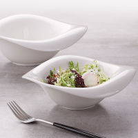 8 10 Inch Food Plates Set White Bone China Festive Salad Bowls Dinner Set Tray for Decoration Porcelain Kitchen Utensils Plat