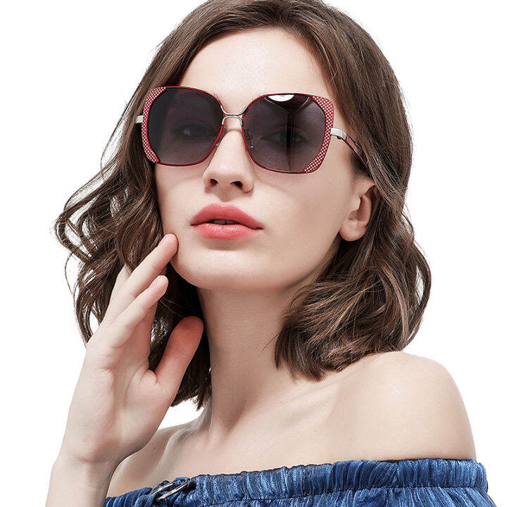 2023 New Women's Polarized Sunglasses Classic Frame Driving Sunglasses
