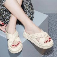 【July】 2023 summer new style sandals womens outerwear net red ins hot fried street high-value thick-soled heightening and slippers for women