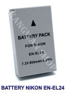 EN-EL24  ENEL24 แบตเตอรี่สำหรับกล้องนิคอน Camera Battery For Nikon 1 J5,DL18-50,DL24-85 BY JAVA STORE