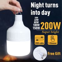 ►✵ Portable Camping Lights Emergency Bulb High Power Tents Lighting Rechargeable LED Lantern Hook for Camping Fishing Garden Light