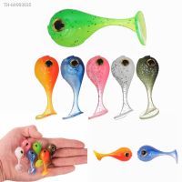 ❁❧ Luya Bait Big Head Fish Bicolor Big Head Fish T-tailed Soft Bait Fishing Goods Silicone Bionic Bait Simulated Mandarin Fish