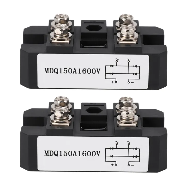 2pc Mdq 150a 1600v Black Single Phase Diode Bridge Rectifier 150a Amp High Power 1600v Lazada 