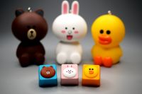 Artisan Bear Keys ปุ่มกดเรซิ่นการ์ตูนน่ารัก R4 OEM Cherry MX Type