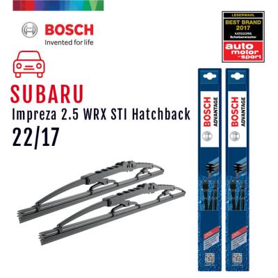 Bosch ใบปัดน้ำฝน Subaru Impreza Hatchback ปี 2007 ขนาด 22/17 นิ้ว รุ่น Advantage