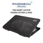 Đế Tản Nhiệt Laptop Cooling Pad N99 2 Quạt, Đèn Led, Laptop 13-17