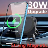 30W Magnetic Car Wireless Charger Air Vent Stand for iPhone 13 12 Pro Max Mini Fast Wireless Charging Car Charger Phone Holder